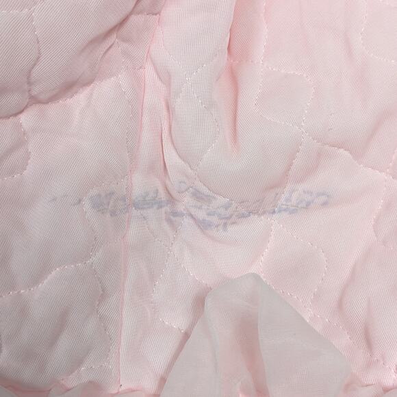 Vtg Robe Girls Quilted 3-4T Pink Frilly Pajamas - Picture 4 of 6